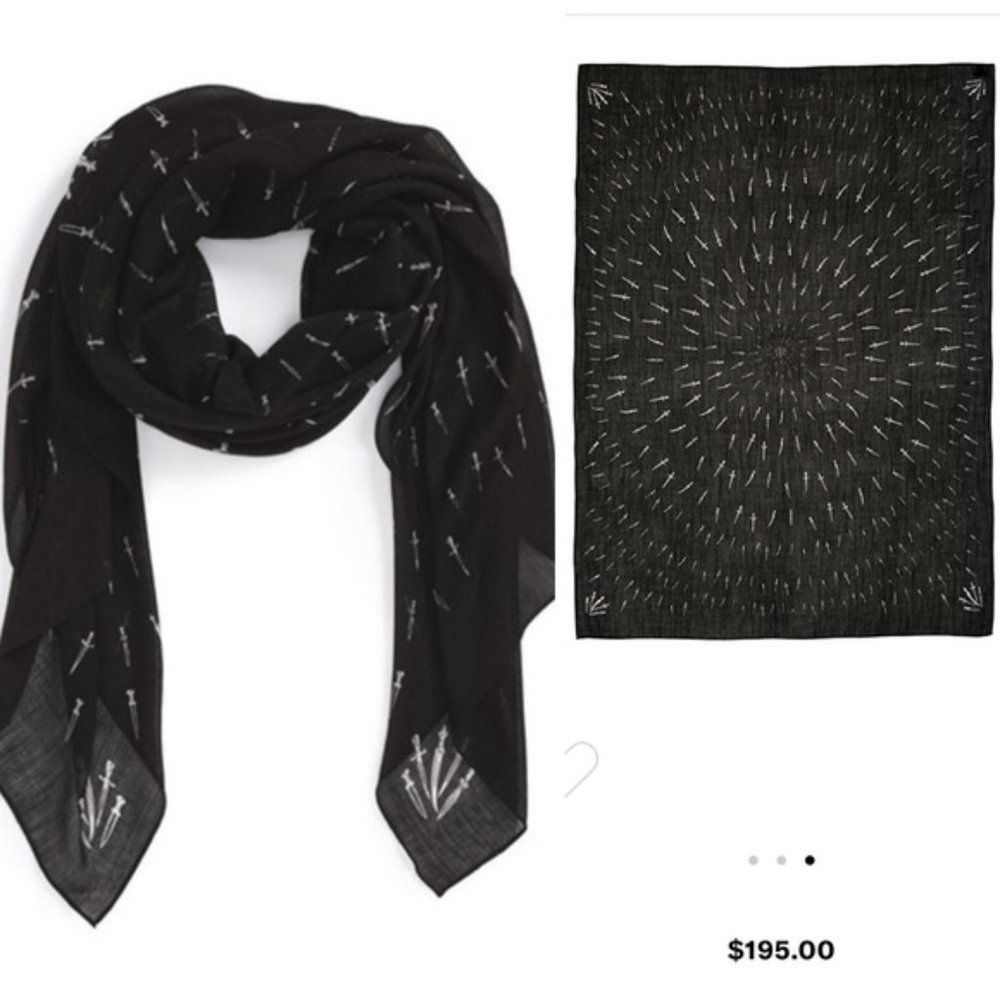 Rag & Bone - Classic Dagger Wool Scarf - Knives - Swords - Sold Out online